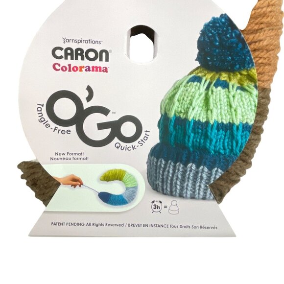Caron OGo Colorama Yarn Tangled-Free Quick-Start 100% Acrylic Multicolor Brown/G - Picture 5 of 7